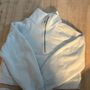Light Blue Women's Scuba Half Zip